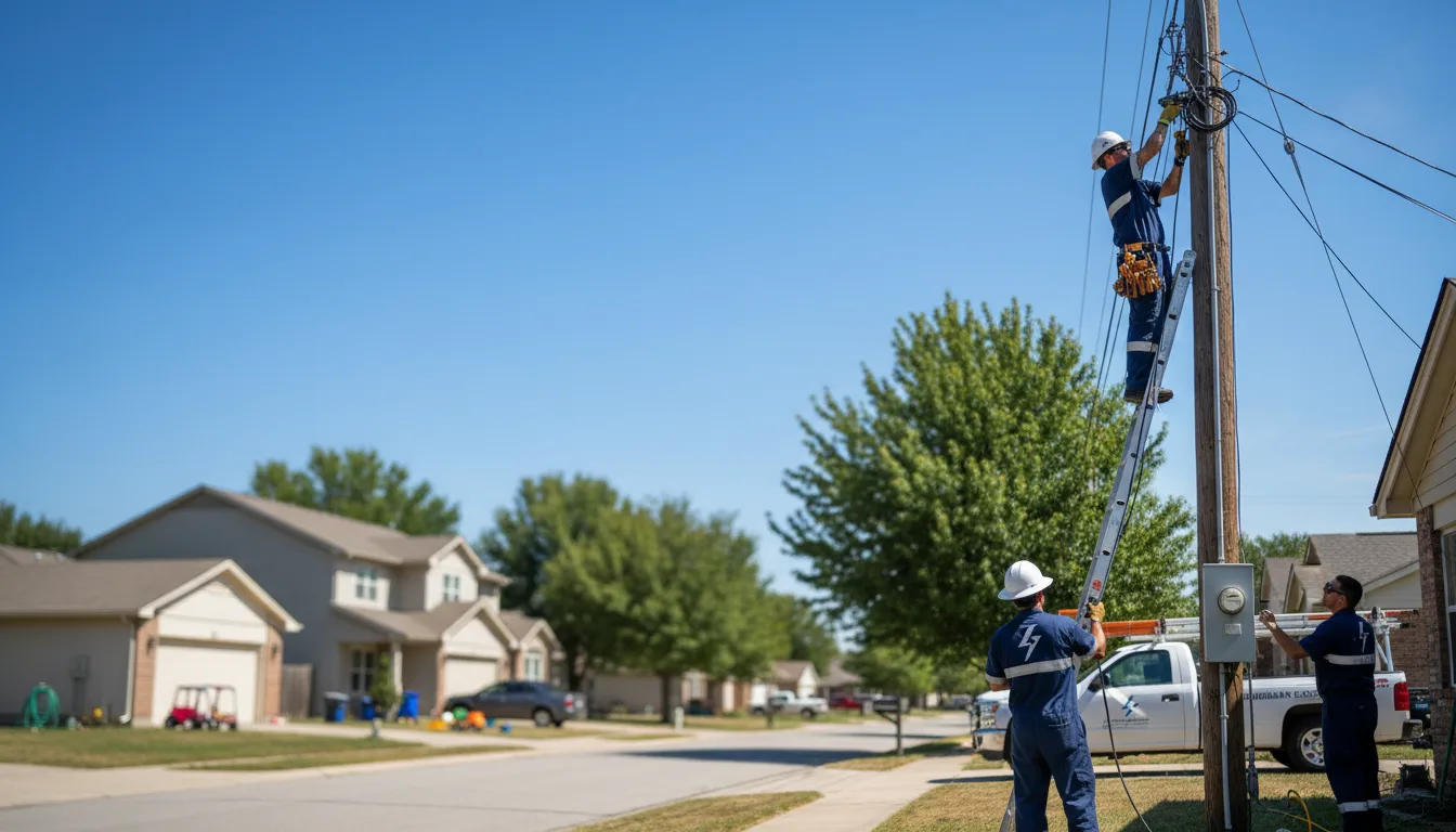Residential electrician providing installation services in Glennville, GA